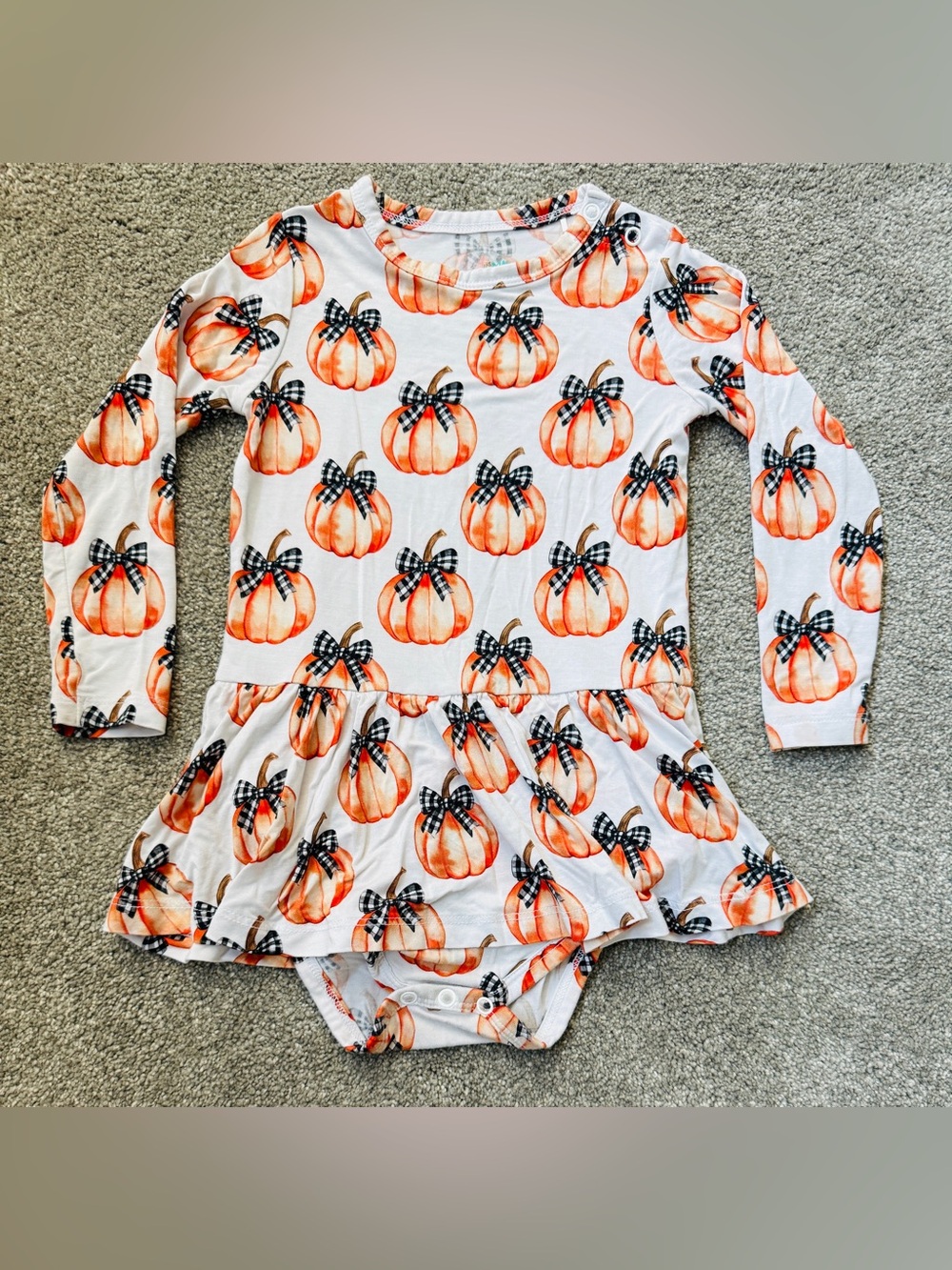 Halloween / Fall. Gigi & Max pumpkin dress size 18M - 24M.